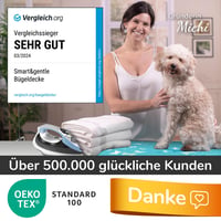 smart&gentle Podložka na žehlenie pre naparovacie žehličky 100x65 cm – Protišmyková žehliaca deka na stôl s ochranou proti teplu a vlhkosti, navrhnutá v Nemecku 4