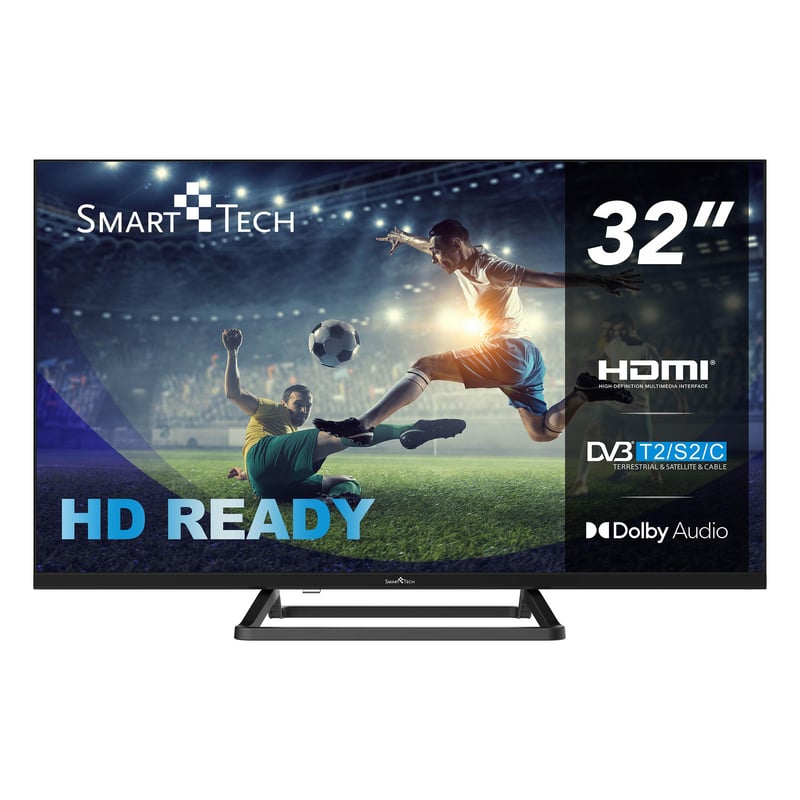 Smart Tech 32HN01V3 HD LED televízor, 32 palcov (80 cm), trojitý tuner, Dolby Audio, H.265, 3x HDMI, 2x USB