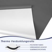 smartdemo Sötétítő Roletta 50x130cm Szürke Fúrás Nélkül Hővédelem 3