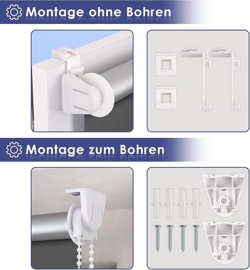 smartdemo Sötétítő Roletta 50x130cm Szürke Fúrás Nélkül Hővédelem