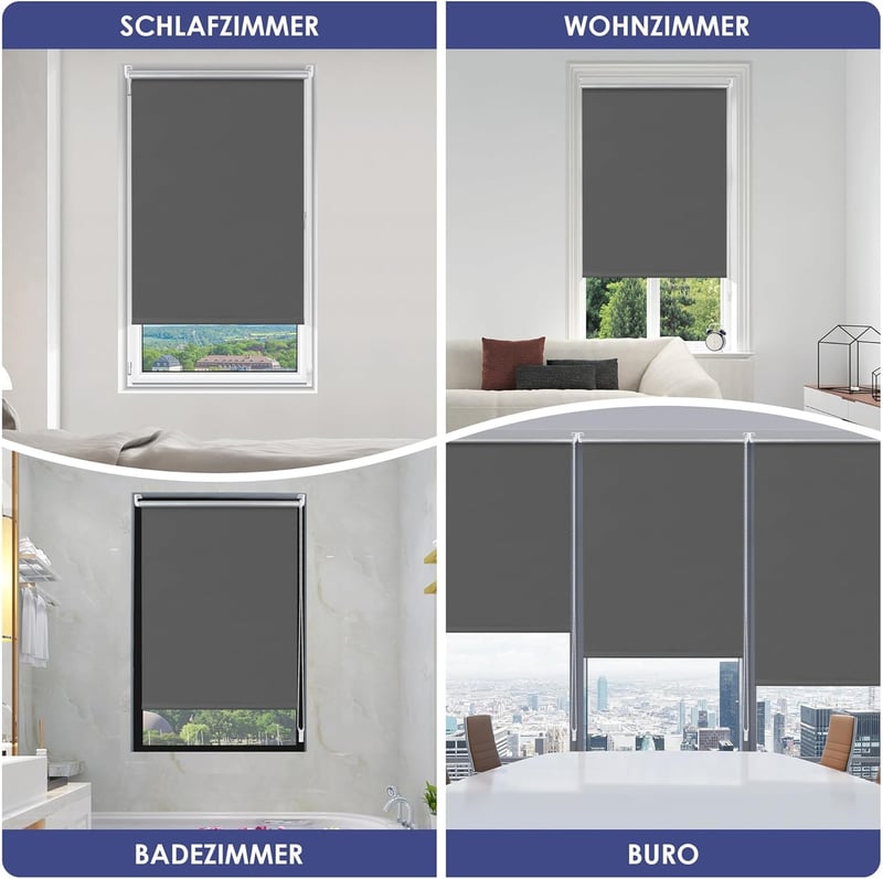 smartdemo Sötétítő Roletta 50x130cm Szürke Fúrás Nélkül Hővédelem