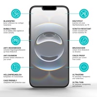 Sticlă securizată mată smartect pentru iPhone 17e / iPhone 16e - pachet de 2 bucăți, folie de protecție pentru ecran 6