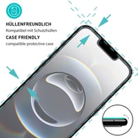 Sticlă securizată mată smartect pentru iPhone 17e / iPhone 16e - pachet de 2 bucăți, folie de protecție pentru ecran 2