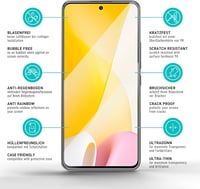 smartect Xiaomi 12 Lite Edzett Üveg Képernyővédő 6db + Kamera Védelem 9H 6