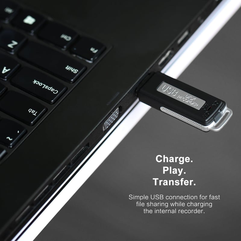 SMARTEX 8GB Mini Hangrögzítő USB 150 Óra Mikrofon Pendrive 2in1