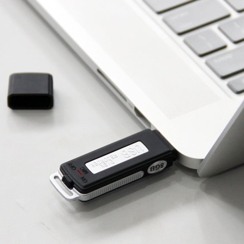 SMARTEX 8GB Mini Hangrögzítő USB 150 Óra Mikrofon Pendrive 2in1