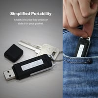 SMARTEX 8GB Mini Hangrögzítő USB 150 Óra Mikrofon Pendrive 2in1 4