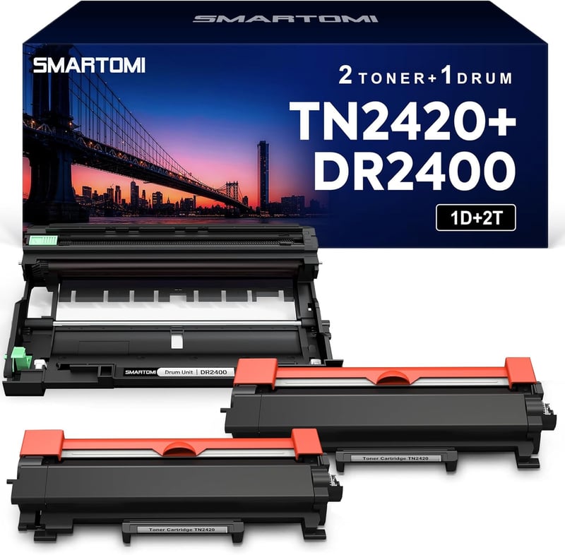 SMARTOMI DR2400 TN2420 Dobegység Tonerrel Brother Nyomtatókhoz DCP-L2510 DCP-L2530 HL-L2310 HL-L2350 MFC-L2710 Kompatibilis