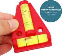 Smartpeas Kempingszőnyeg 250x250cm - Kék/Szürke Előtető Szőnyeg Rozsdamentes Acél Fűzőszemekkel - Vízáteresztő, Mosható HDPE Kültéri Szőnyeg 6