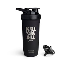 Smartshake Rockband Reforce shaker za proteine od nehrđajućeg čelika, 900 ml, poklopac na navoj koji ne propušta, bez BPA, Metallica Kill Em All 1