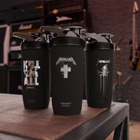 Smartshake Rockband Reforce shaker za proteine od nehrđajućeg čelika, 900 ml, poklopac na navoj koji ne propušta, bez BPA, Metallica Kill Em All 6