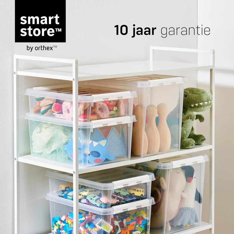 SmartStore 10 db Műanyag Tárolódoboz Fedővel 0,3L Konyha Szervezés