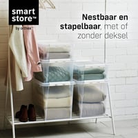 SmartStore 8L Tárolódoboz Szett 10db Átlátszó Élelmiszer Biztos Záródó 3