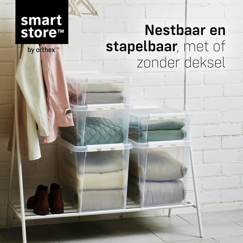 SmartStore 8L Tárolódoboz Szett 10db Átlátszó Élelmiszer Biztos Záródó