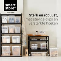 SmartStore 8L Tárolódoboz Szett 10db Átlátszó Élelmiszer Biztos Záródó 4