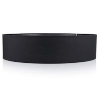 Čierne textilné stropné svietidlo Smartwares s priemerom 40 cm, 3x pätica E14, látkové tienidlo 6