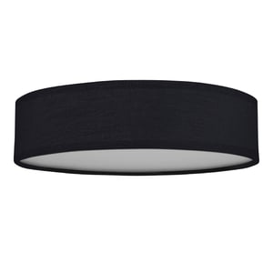 Čierne textilné stropné svietidlo Smartwares s priemerom 40 cm, 3x pätica E14, látkové tienidlo