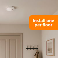 Smartwares FSM-11754 Detektor dymu, sada 4 ks – 85 dB zvuková signalizácia – 5-ročná vymeniteľná batéria – rýchla a spoľahlivá detekcia 6