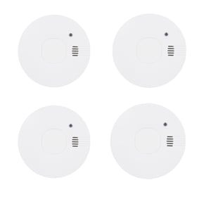 Smartwares FSM-11754 Detektor dymu, sada 4 ks – 85 dB zvuková signalizácia – 5-ročná vymeniteľná batéria – rýchla a spoľahlivá detekcia
