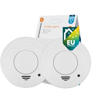 Smartwares Dymový hlásič 2 ks – optický senzor, životnosť 10 rokov, testovacie tlačidlo, 85 dB, certifikát TÜV – 10.048.28