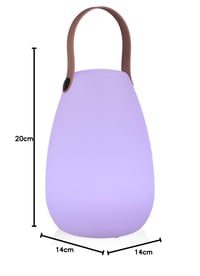 Lampă de masă LED Smartwares OOO-50002 - Lumină albă caldă sau colorată - 50 lm - Fără fir, reîncărcabilă - Pentru utilizare la interior și exterior 6