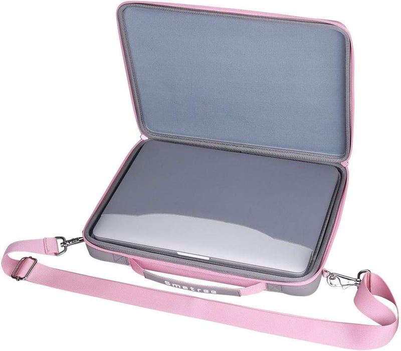 Smatree 13.3" Laptop Kemény Tok MacBook Pro/Air, iPad Pro, Surface Pro - Rózsaszín
