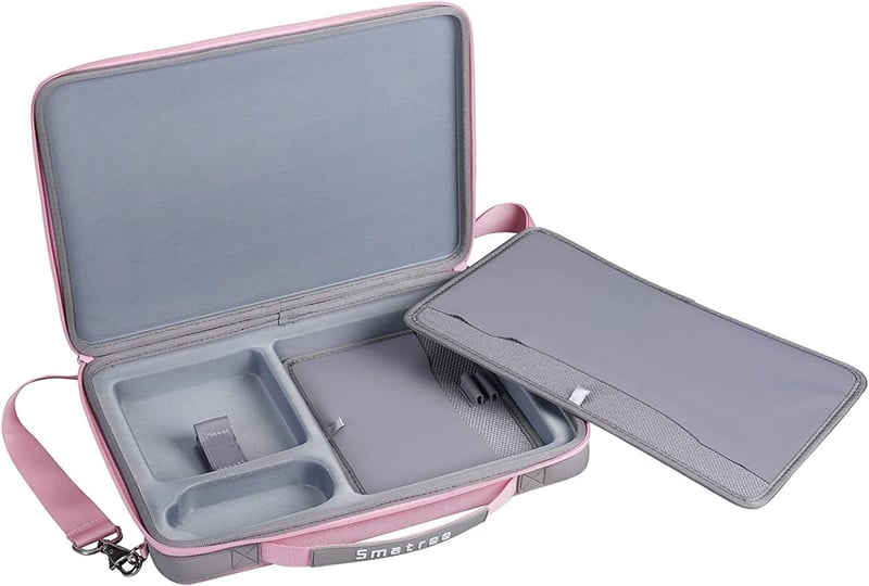 Smatree 13.3" Laptop Kemény Tok MacBook Pro/Air, iPad Pro, Surface Pro - Rózsaszín