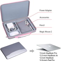 Smatree 13.3" Laptop Kemény Tok MacBook Pro/Air, iPad Pro, Surface Pro - Rózsaszín 2