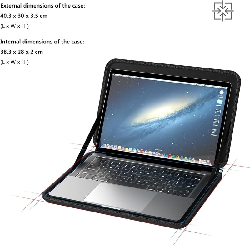 Smatree 16 Inch Laptop Sleeve Dell Inspiron Lenovo Slim Vízálló Notebook Tok