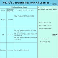 Smatree EVA Kemény Védőtok 15,6" HP Envy X360 Laptop Táska 3