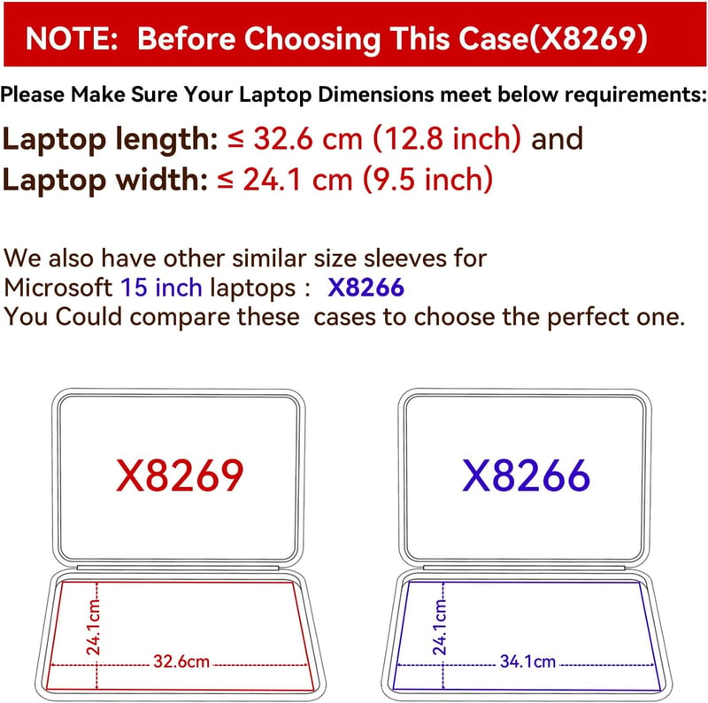 Smatree EVA Kemény Védőtok 15" Surface Laptop/Copilot PC és 14" HP MT22 Vízálló Ütésálló Táska