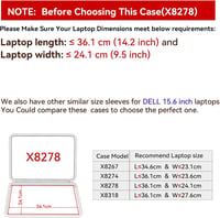 Smatree Kemény EVA Védőtok 15,6" Dell Latitude 3550/3540 Laptophoz - Vízálló, Ütésálló Notebook Táska Gyémántmintával, Fekete (X8278) 2