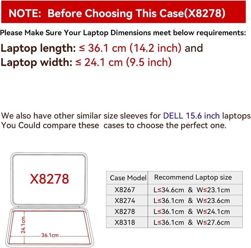 Smatree Kemény EVA Védőtok 15,6" Dell Latitude 3550/3540 Laptophoz - Vízálló, Ütésálló Notebook Táska Gyémántmintával, Fekete (X8278)