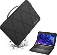 Smatree Kemény EVA Védőtok 15,6" Dell Latitude 3550/3540 Laptophoz - Vízálló, Ütésálló Notebook Táska Gyémántmintával, Fekete (X8278) 1