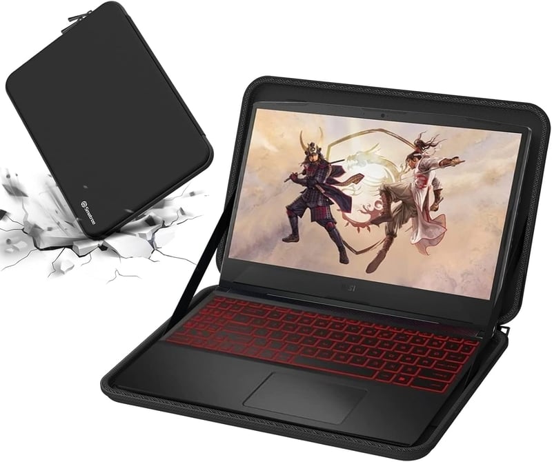 Smatree Kemény Laptop Táska 15.6" - MSI Sword, Katana GF66, GF63 Thin és Creator Z16 Modellekhez - Ütésálló Fekete Hordtáska Gamer Laptopokh