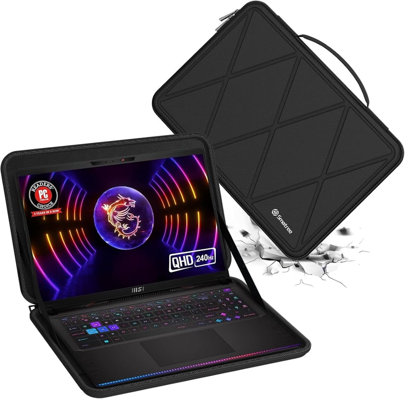 Smatree X8327 17 hüvelykes MSI Raider GE78 HX gaming laptop kemény védőtok