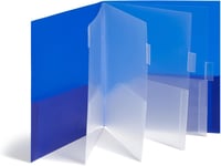 Dosar cu 10 compartimente Smead Poly, format Letter, 2 bucăți, culori albastru și albastru-verzui 7