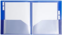Dosar cu 10 compartimente Smead Poly, format Letter, 2 bucăți, culori albastru și albastru-verzui 6