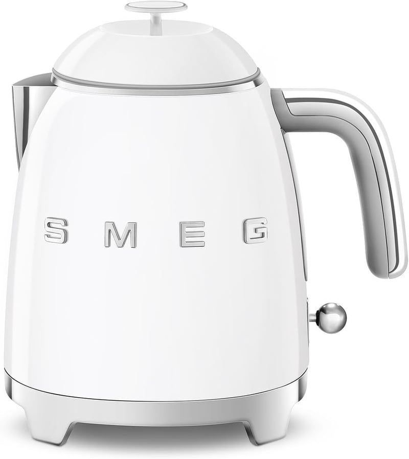 Smeg KLF05WHEU 0,8L Elektromos Vízforraló Fehér Rozsdamentes Acél