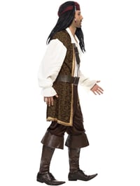 Pirátsky kostým Smiffys High Seas – hnedý – veľkosť M 2