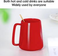 Smilatte 720 ml Kerámia Kávéscsésze Piros Férfiaknak Nőknek 3