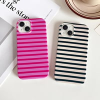 SmoBea iPhone 13 csíkos TPU tok - sötétkék 6