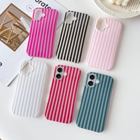 Husă SmoBea pentru iPhone 16 - Model cu dungi, TPU moale, subțire, rezistentă la șocuri, pentru femei și fete, verde salvie 8