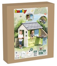 Smoby Life Pretty kućica za igru s kuhinjom (110x127x145 cm) - Vrtna kućica za djecu otporna na vremenske uvjete s ljetnom kuhinjom, izrađena od najmanje 50% recikliranog materijala 7