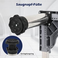 SMONTER Mosógép Alap Keret 4 Erős Lábbal 19-21,9 cm Magasság Csúsztatható Talapzat 3