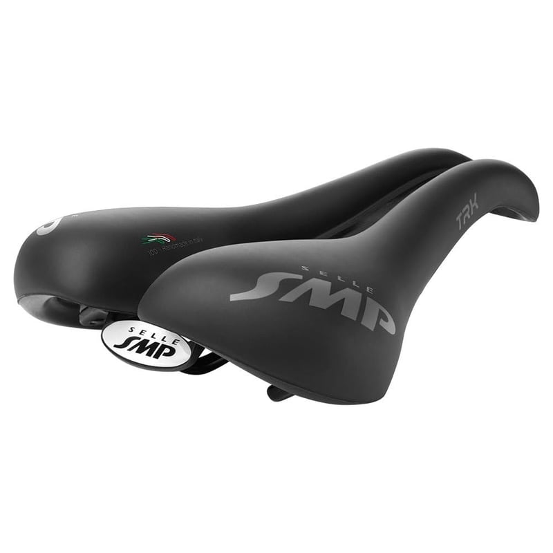 Șa de bicicletă pentru femei SMP TRK Large – negru, dimensiune 27,2 x 17,7 cm, design ergonomic