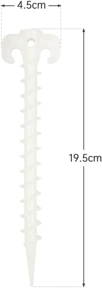 smtfcty Világító Sátorcövek Készlet - 10 db 20 cm-es Műanyag Csavaros Rögzítő - Sátrakhoz, Pavilonokhoz, Trambulinokhoz - Minden Talajhoz

A 2