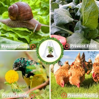 25 bucăți Clopot de protecție plante, Transparent, Protecție salată, Protecție plante împotriva păsărilor și melcilor 3