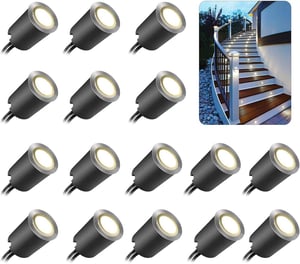 SMY Lighting 16 db LED beépíthető talajlámpa 32mm 12V 4000K IP67 vízálló