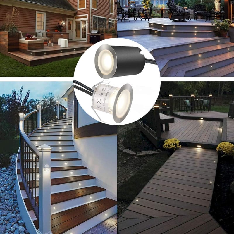 SMY Lighting 16 db LED beépíthető talajlámpa 32mm 12V 4000K IP67 vízálló